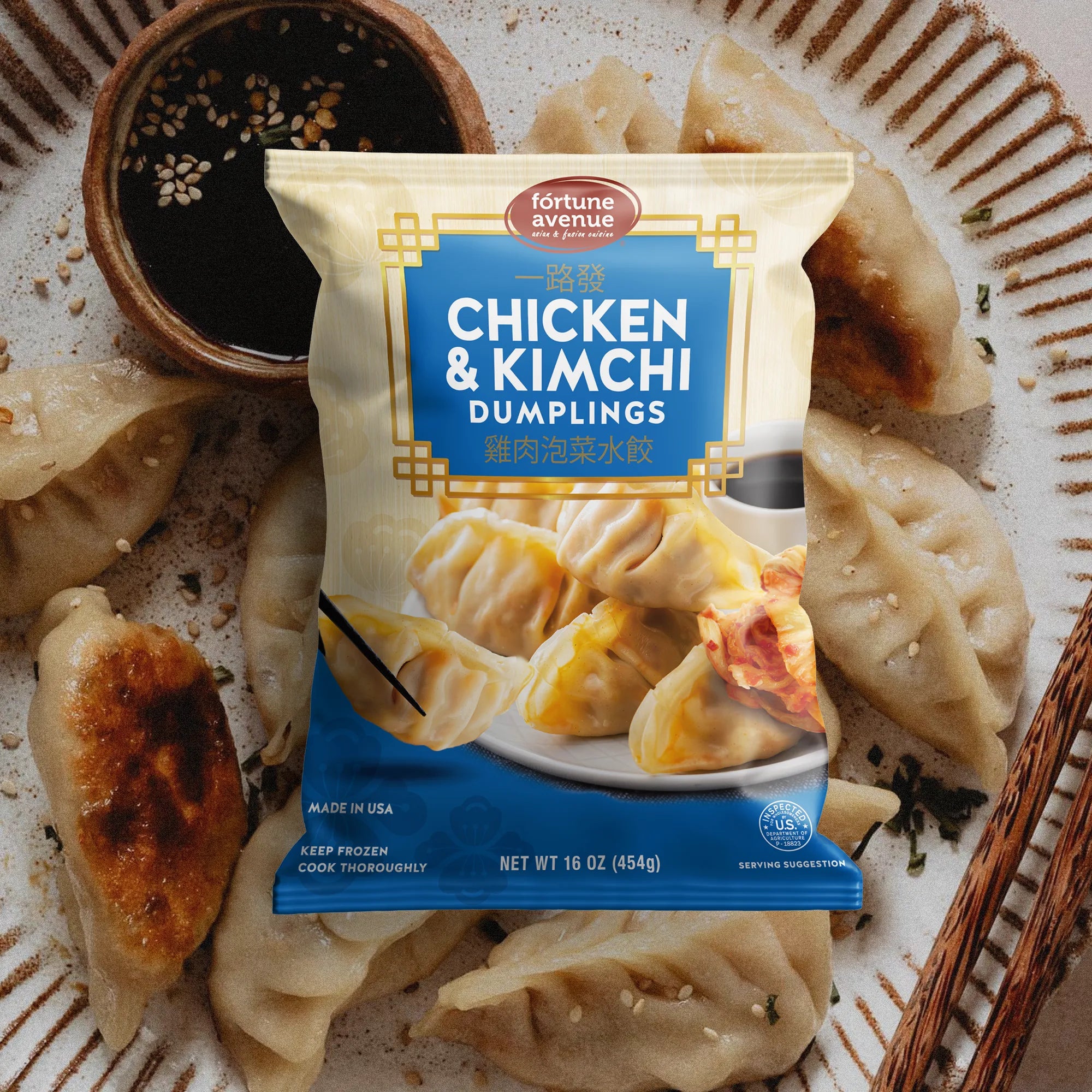 Chicken & Kimchi Dumplings Bag