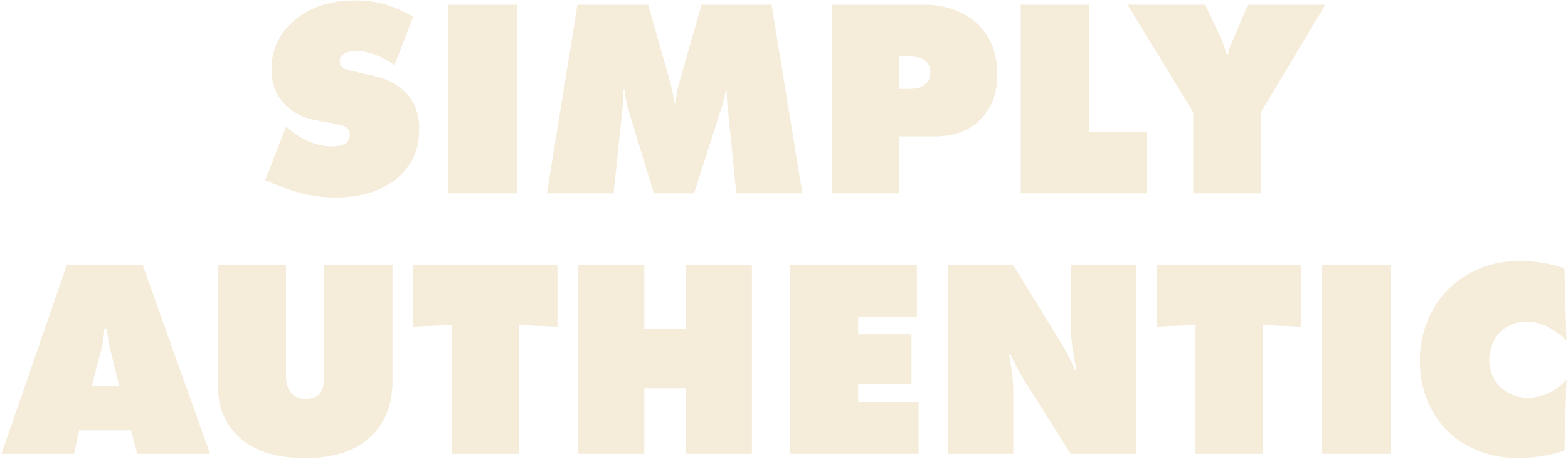 Simply Authentic Slogan - White